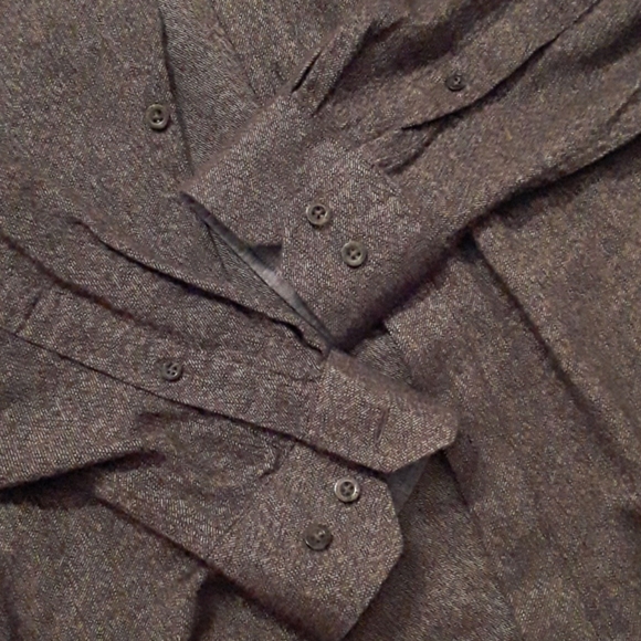 Men's Ben Sherman Gray Charcoal Long Sleeve Button Down Shirt, M - Picture 5 of 11